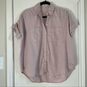 Madewell ex boyfriend short sleeve button down